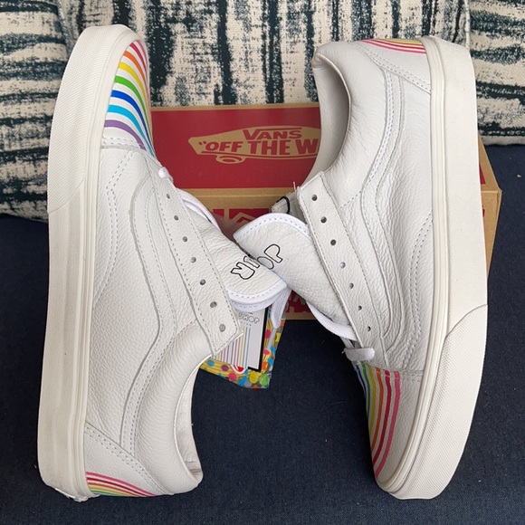 Vans Old Skool Flour Shop Rainbow/True White MENS - Picture 12 of 16